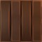 Ekena Millwork 19 5/8in. W x 19 5/8in. H Caputo EnduraWall Decorative 3D Wall Panel Covers 2.67 Sq. Ft. WP20X20CADRU - alternate 1